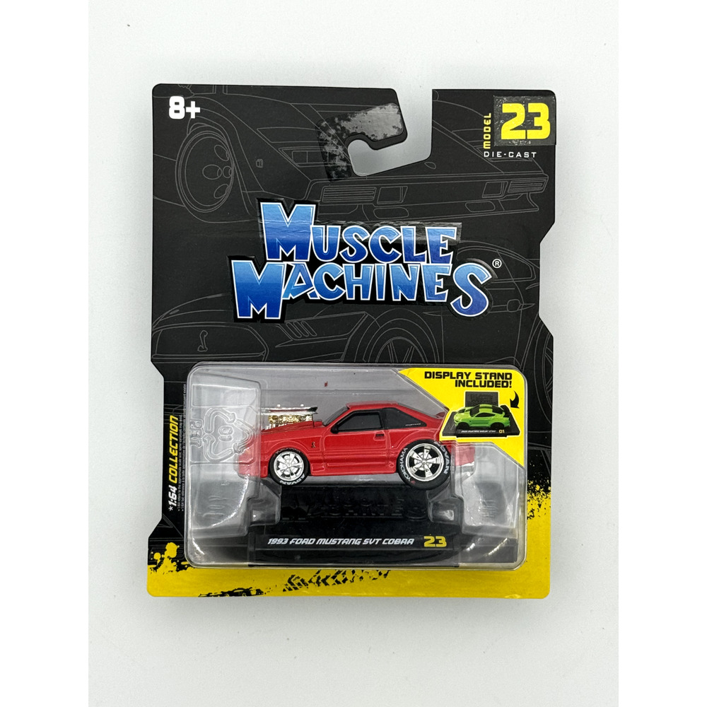 Muscle Machines 1993 Ford Mustang SVT Cobra #23 Red